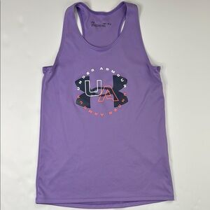 Under Armour Girls’ Purple Sleeveless Tank Top with Racerback size‎ M